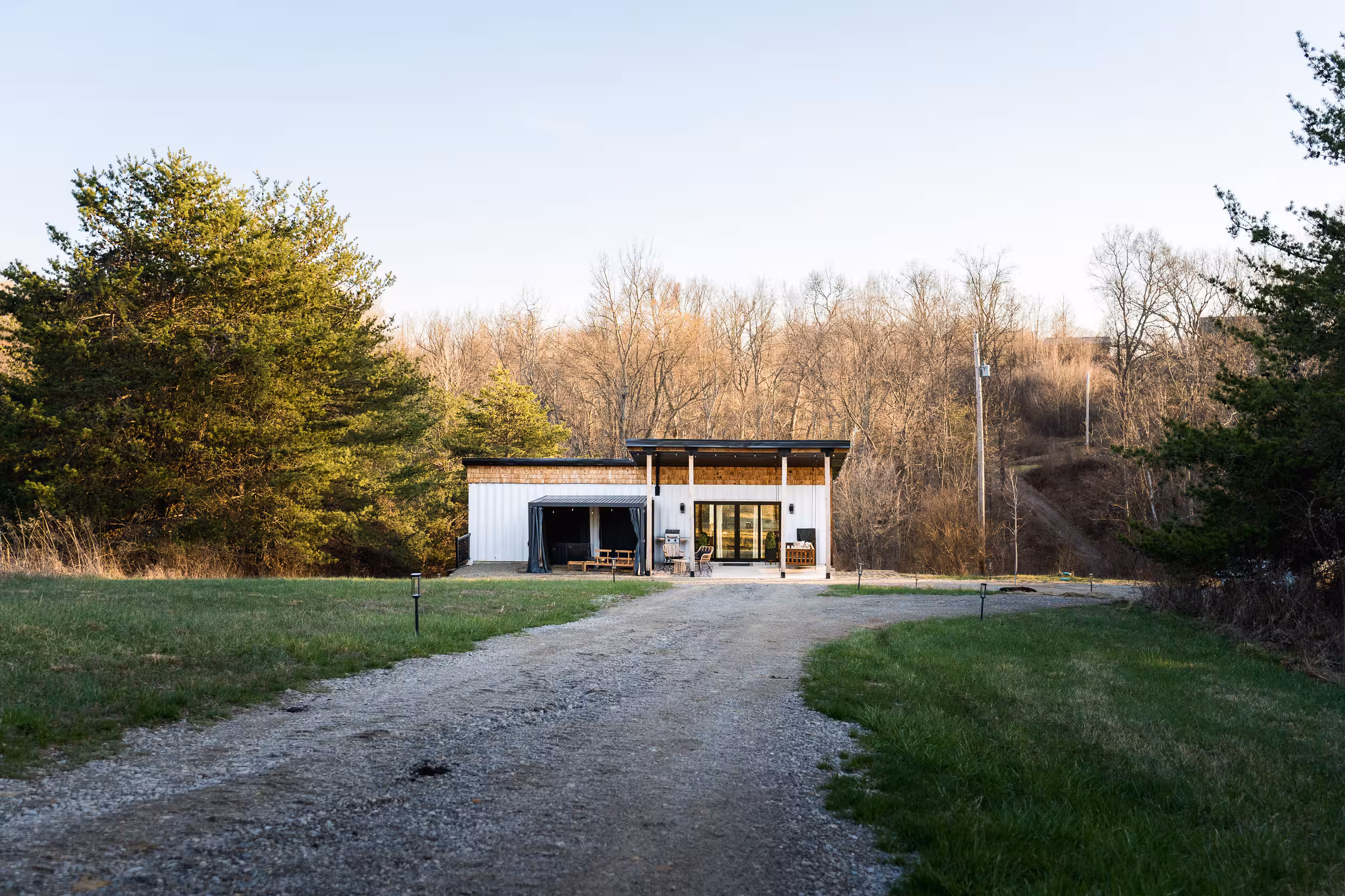 A Hostshare home at golden hour